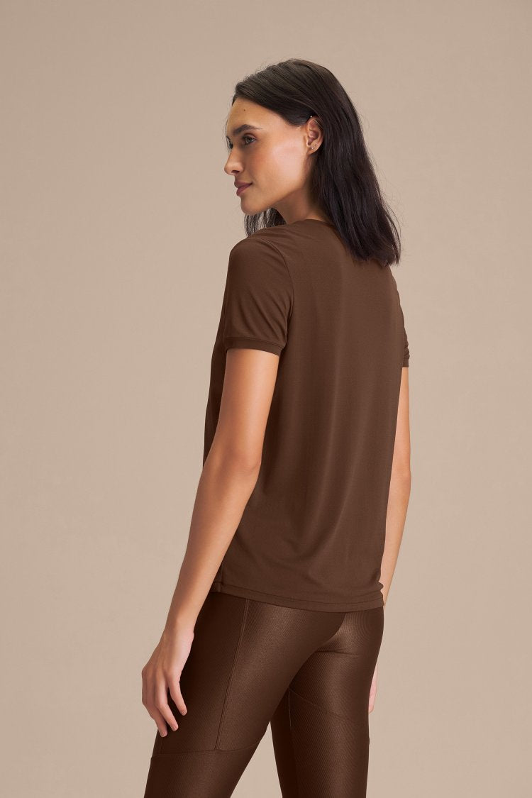 Camiseta Basic Comfort - Sepia brown