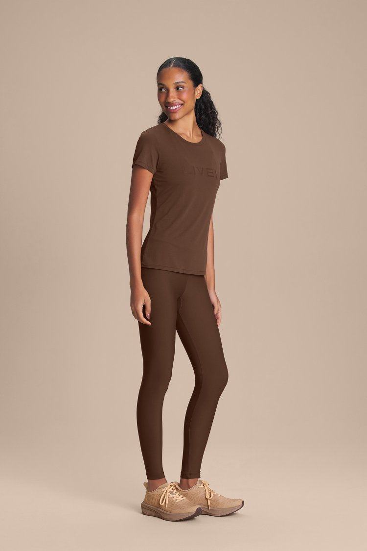 Camiseta LIVE! Comfort - Sepia brown