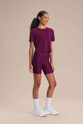 Camiseta Cropped Bio Stretch - Essence Purple