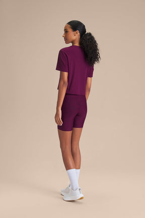 Camiseta Cropped Bio Stretch - Essence Purple