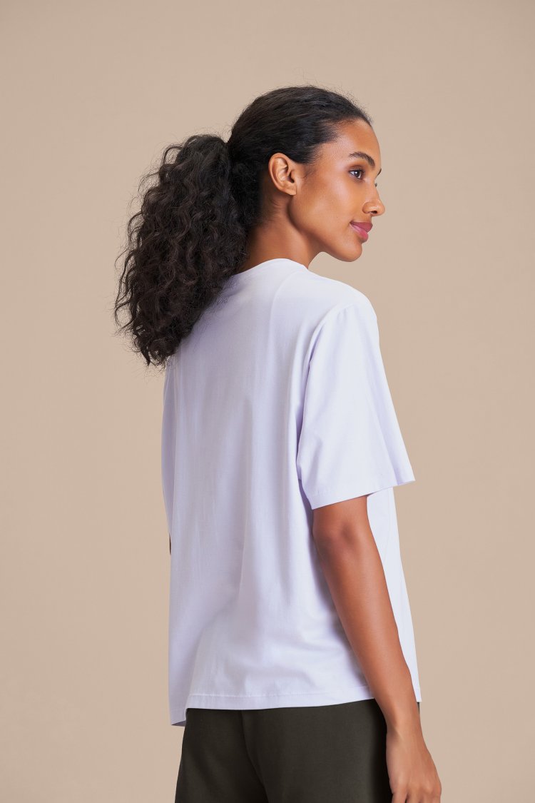 Camiseta Pima Slim - Branco