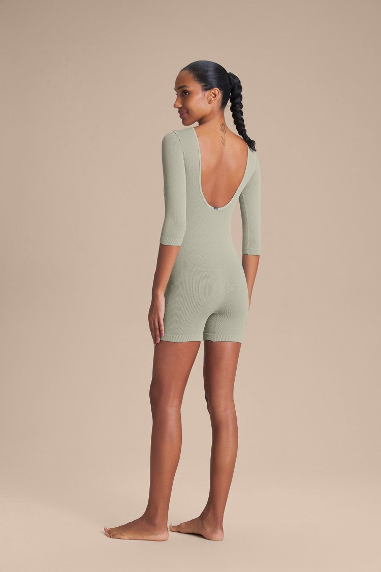 Macaquinho Shorts Seamless Knit® - Daylight Green
