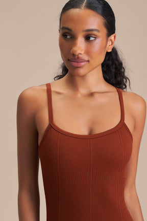 Macaquinho Shorts Seamless Knit® - Rust Red