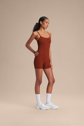 Macaquinho Shorts Seamless Knit® - Rust Red