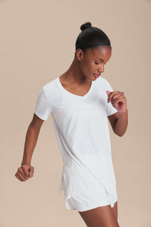 Camiseta V Training Action - Branco