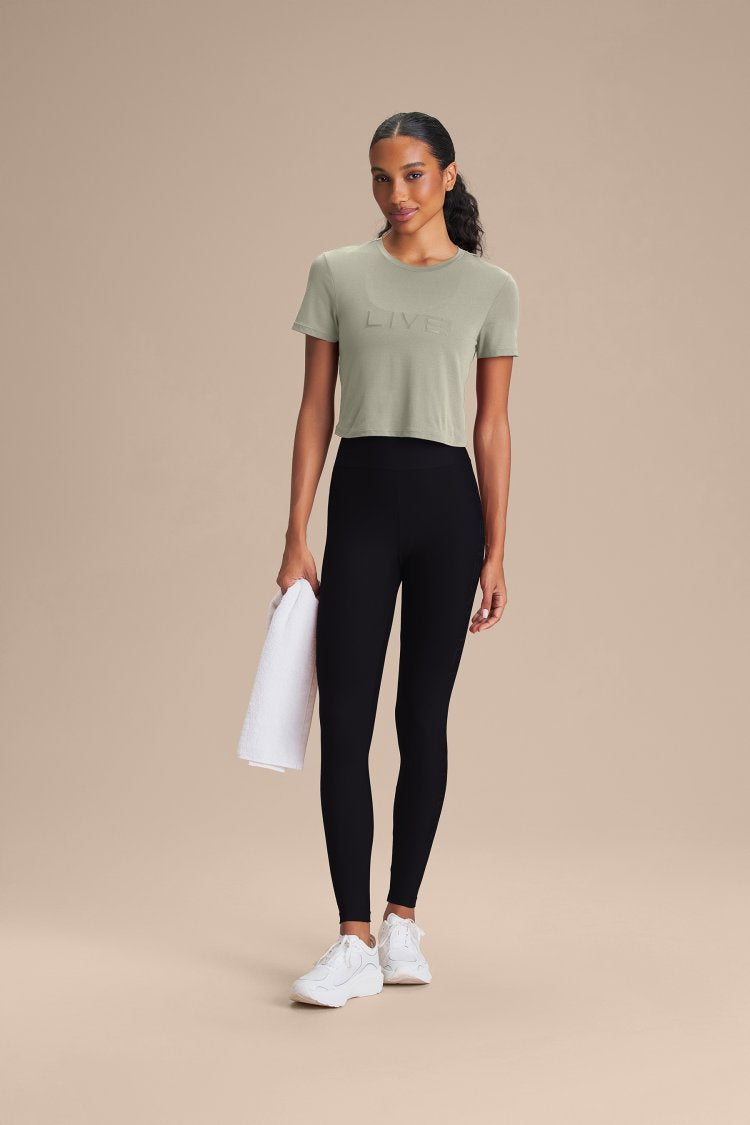 Camiseta Cropped LIVE! Comfort - Daylight Green