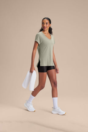 Camiseta V Comfort - Daylight Green
