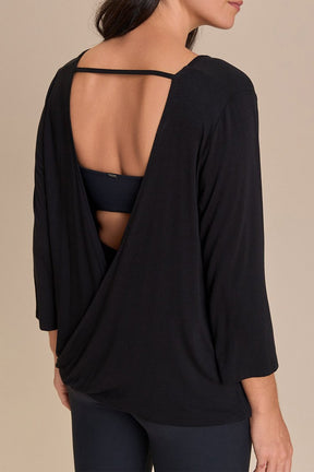 Camiseta ML Cross Back Visco - Preto