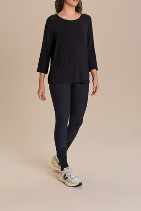 Camiseta ML Cross Back Visco - Preto