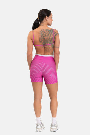 Conjunto Fitness Shorts e Top Regulável estampa exclusiva BRANCO BLOON