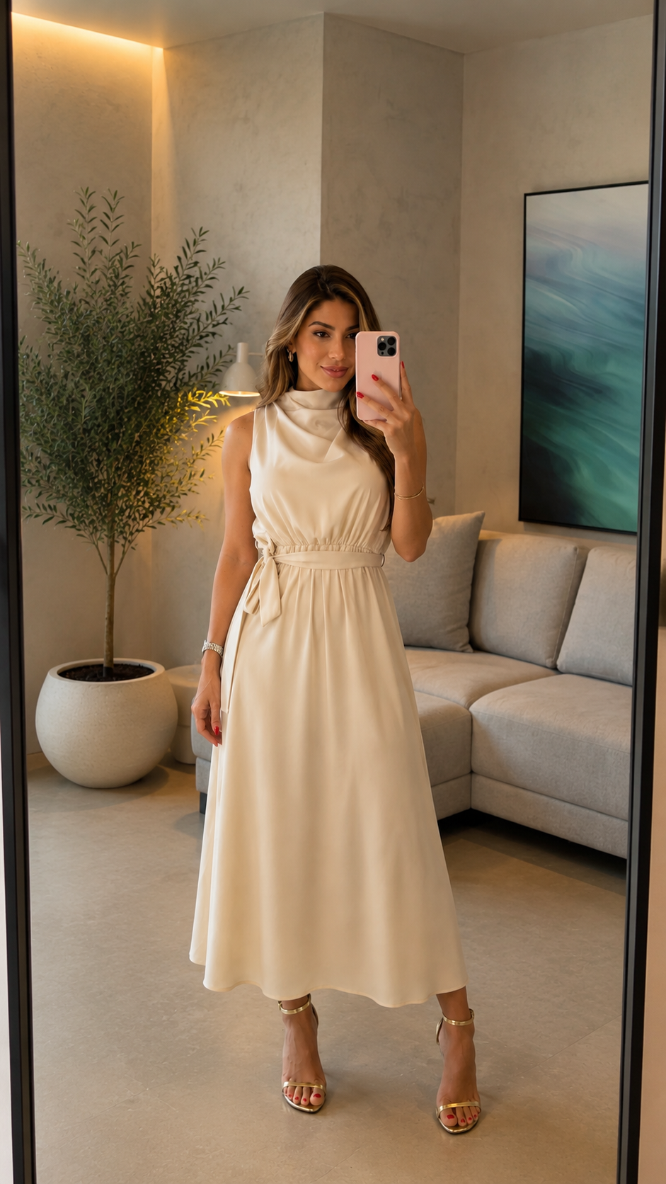 Vestido Cetim Esthe