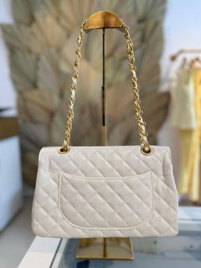 Bolsa CH Clássica - Média com Corrente Dourada