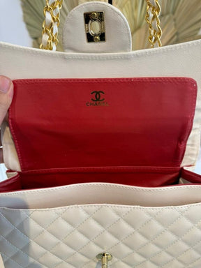 Bolsa CH Clássica - Média com Corrente Dourada