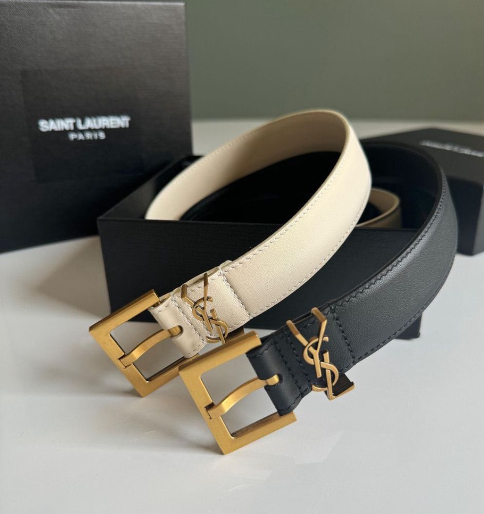 Cinto Feminino YSL Couro