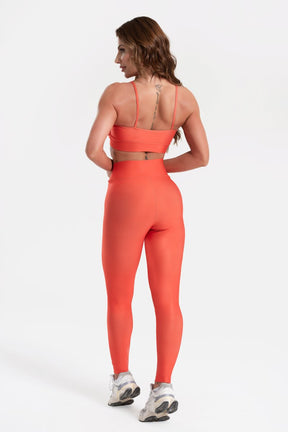 Conjunto Fitness Calça Legging e Top estampa exclusiva CORAL